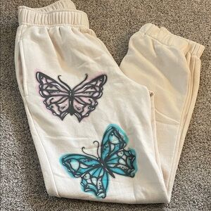 Wild fable butterfly sweat pants XS